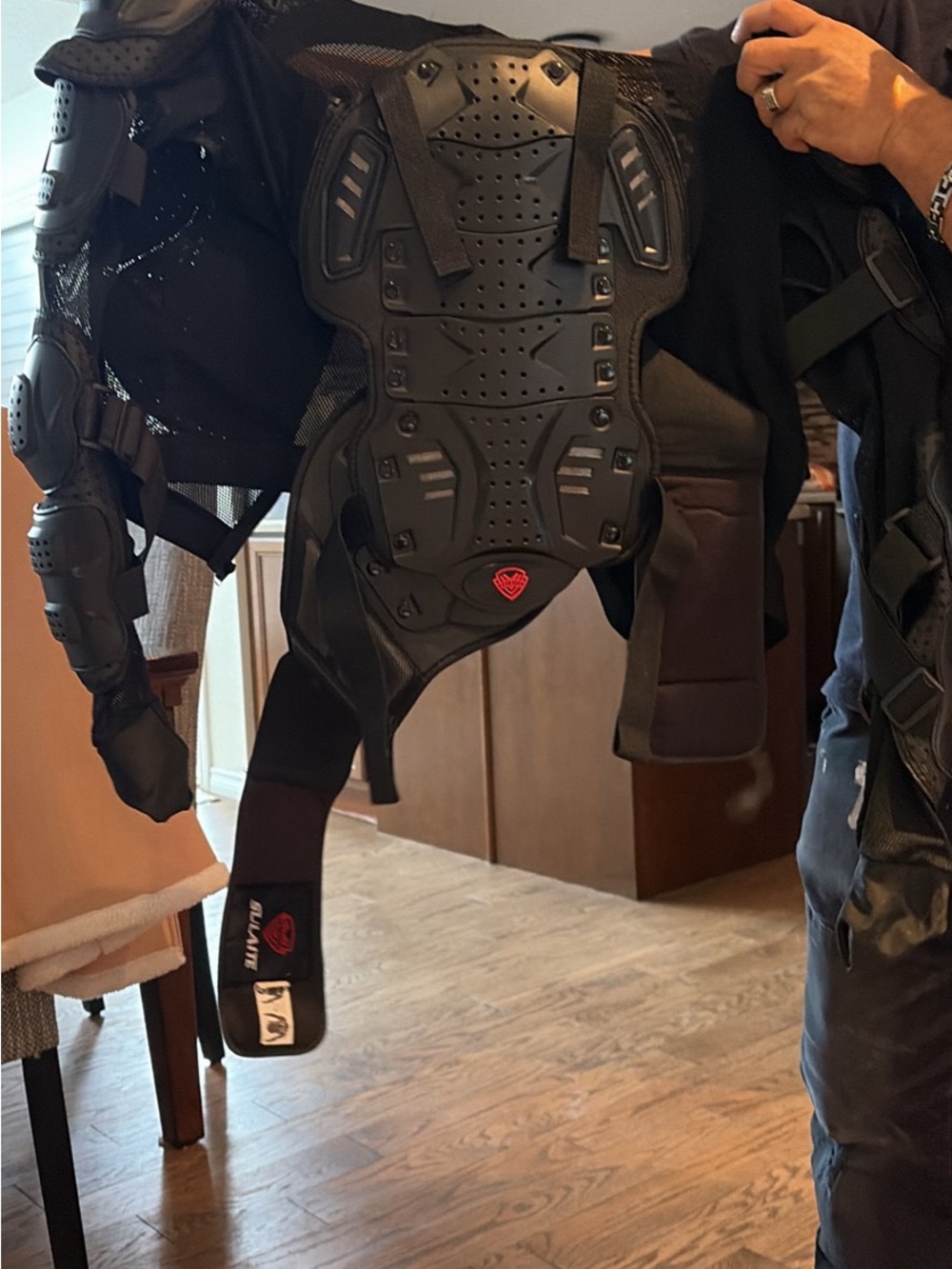 Protective Motorcycle Jacket gear- Black